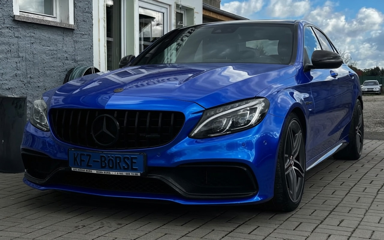Gloss Blue Mercedes AMG